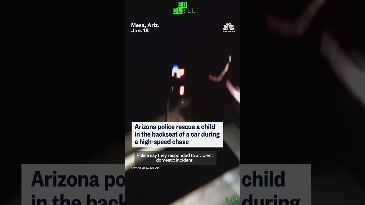 Arizona police rescue child after high-speed chase