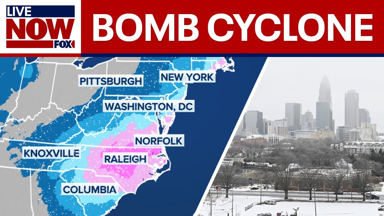 Bomb cyclone storm to slam East coast with more snow