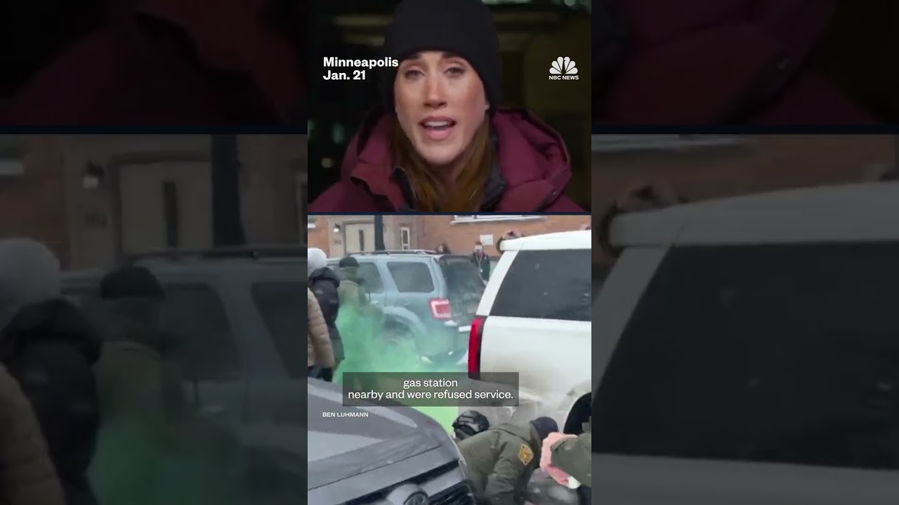 Border Patrol chief Greg Bovino throws gas canisters at Minneapolis protestors