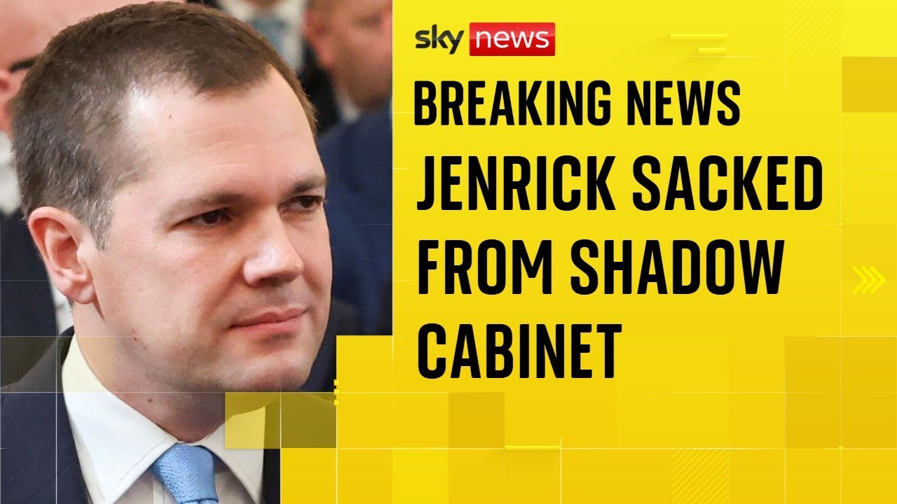 BREAKING: Robert Jenrick sacked from shadow cabinet after plot claim