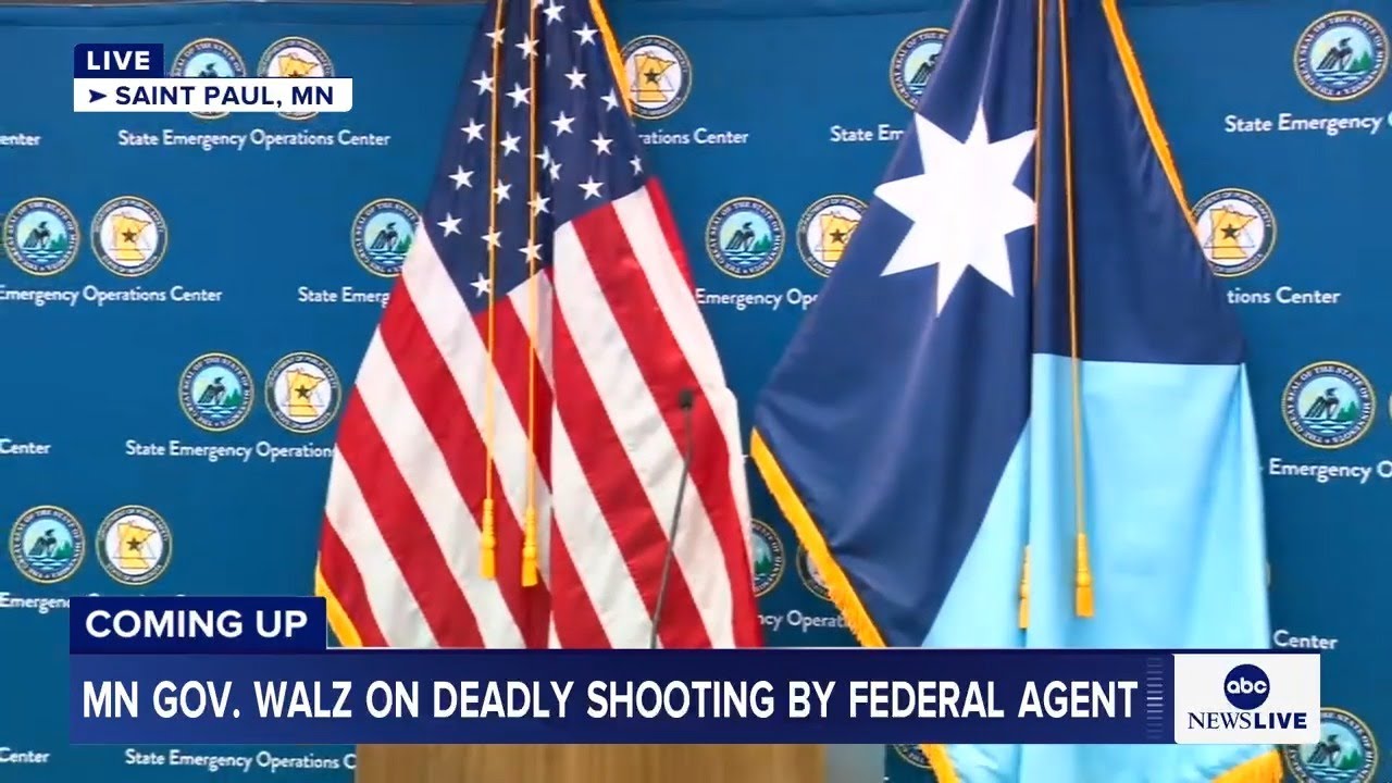COMING UP: Minnesota Governor Walz holds news conference on deadly shooting by federal agent