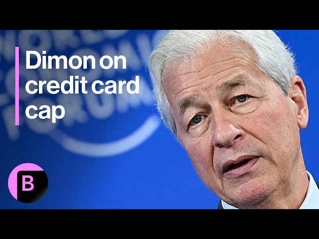 Davos: JPMorgan’s Dimon Says Credit Card Cap Would Be ‘Economic Disaster’