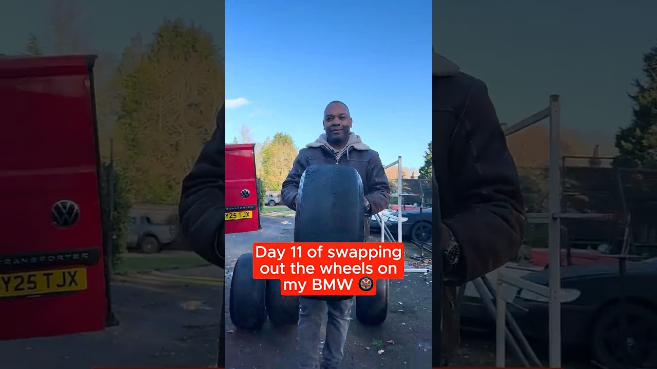 Day 11 of swapping out the wheels on our BMW Z4