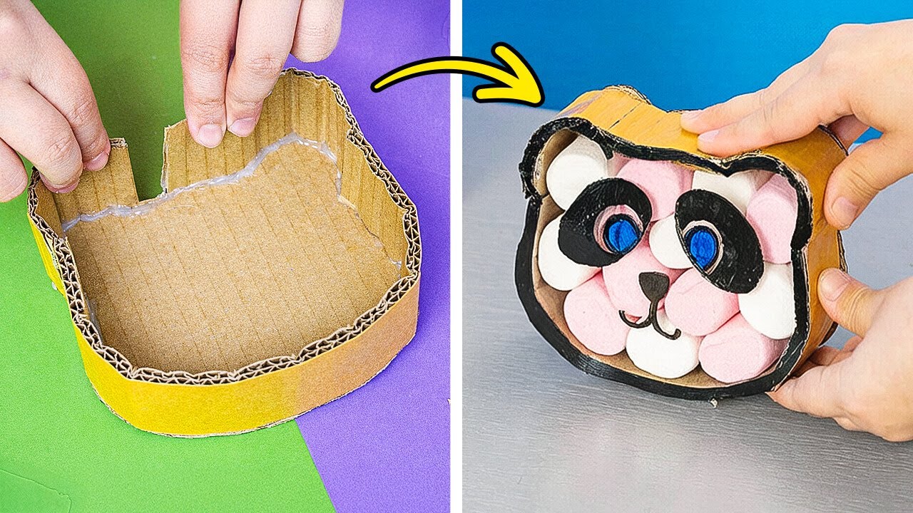 🎨 DIY CARDBOARD CREATIONS YOU’LL LOVE MAKING! 📦✂️