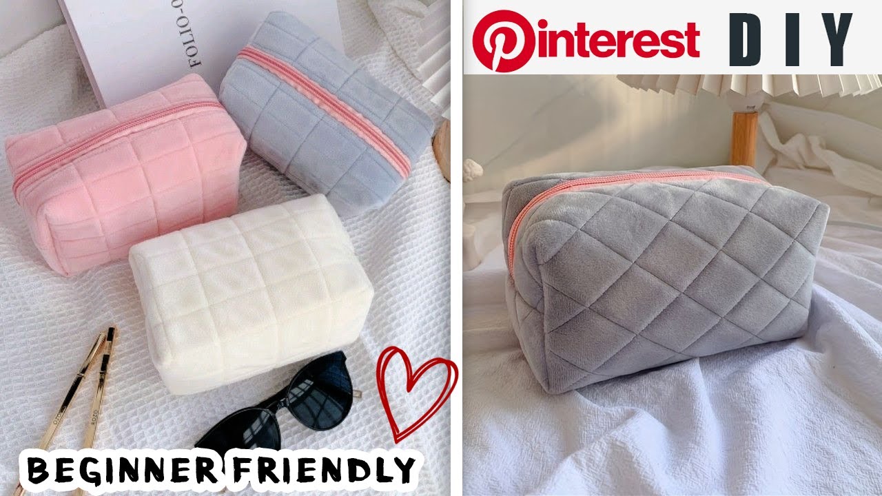 DIY How to Sew a Boxed Zippered Pouch |  Sew Together | Beginner can sew such