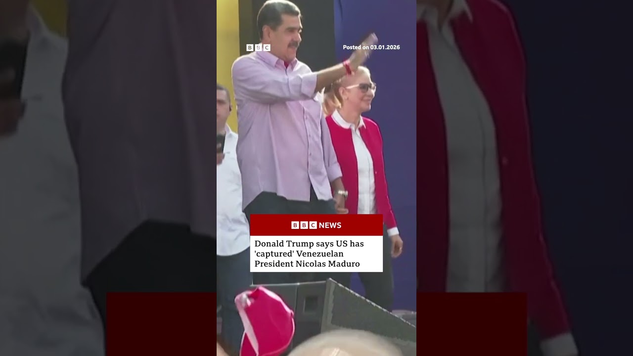 Donald Trump says Nicolas Maduro has been ‘captured’. #Venezuela #BBCNews