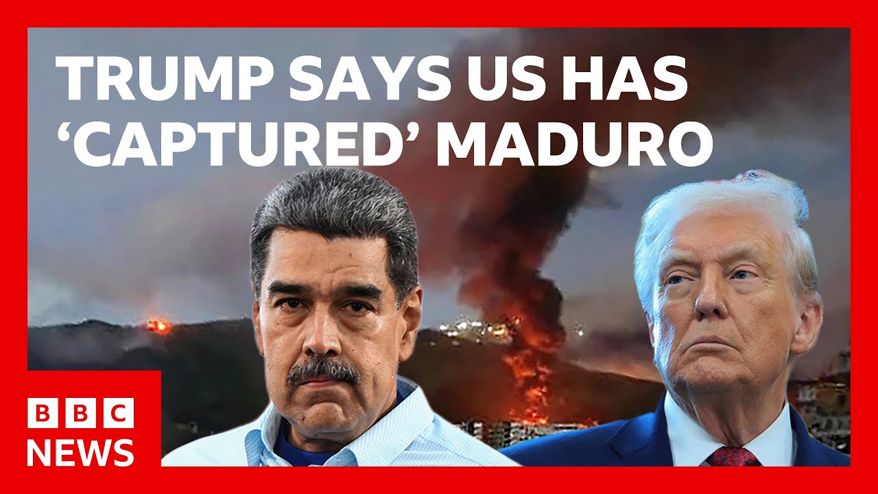 Donald Trump says US has ‘captured’ Venezuelan President Nicolas Maduro and his wife | BBC News