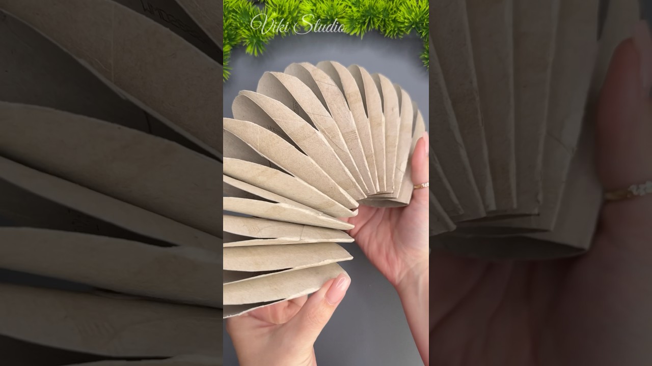 Easy DIY Decor Using Paper Rolls | Fun Recycling Craft Idea! #foryou #shorts #diy