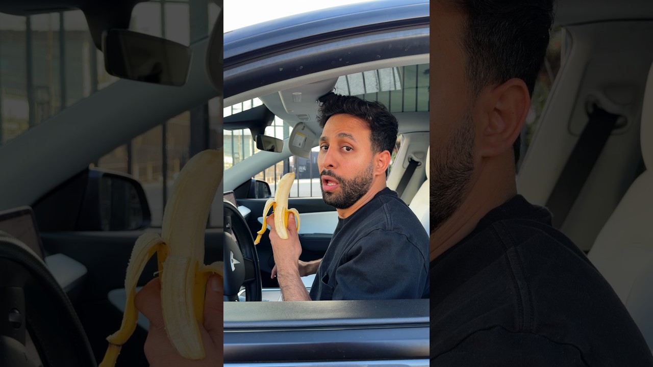 Eating a banana in public 🍌