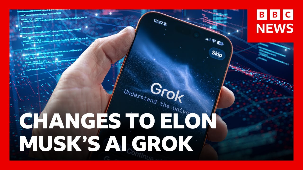 Elon Musk’s platform X limits Grok AI image edits to paid users | BBC News