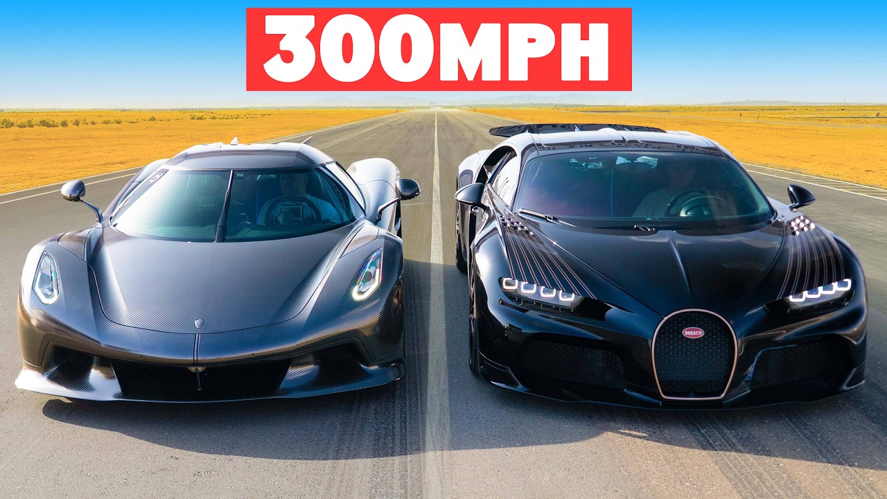 Fastest Koenigsegg v Fastest Bugatti: DRAG RACE