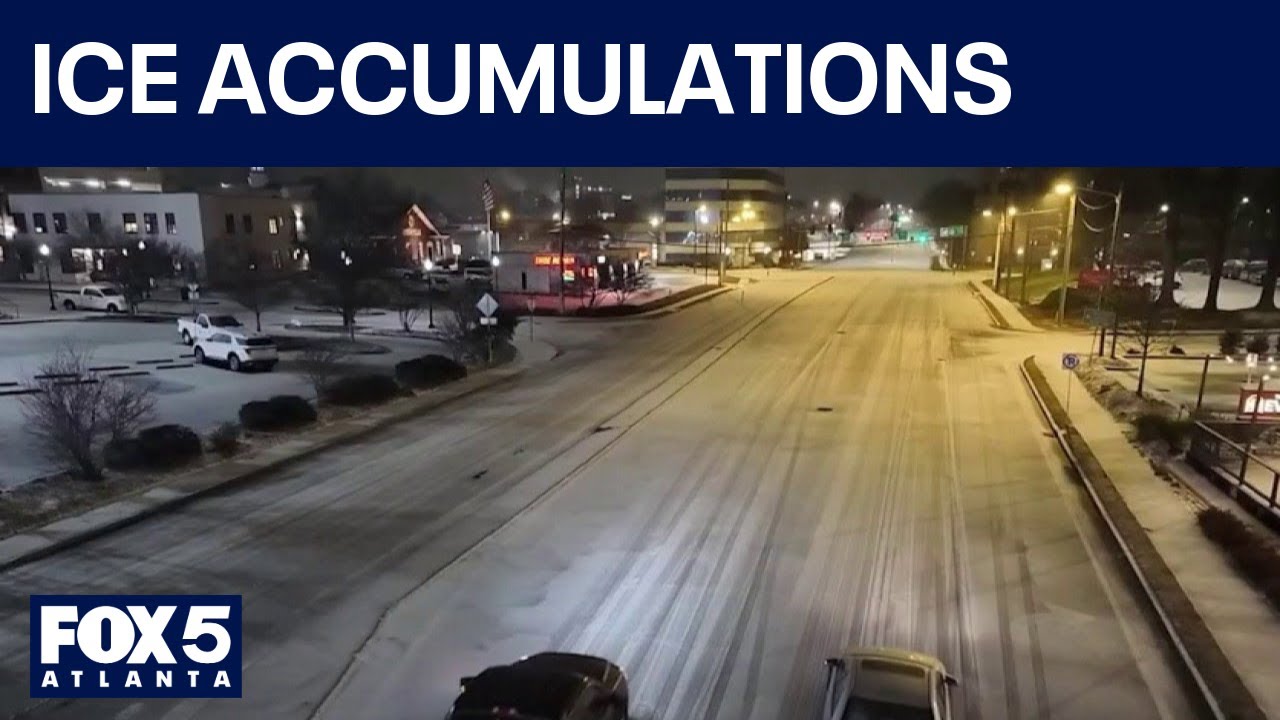 Freezing rain still falling in Hall County | FOX 5 News