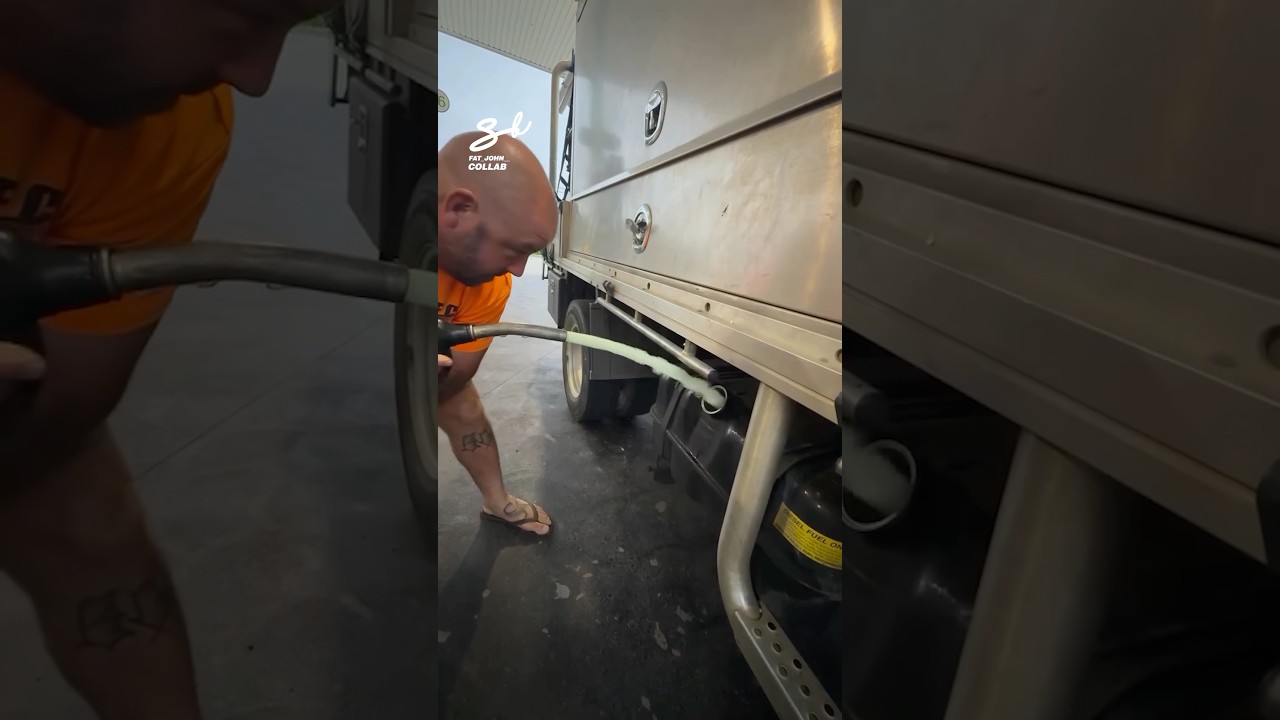 Fueling A Truck From Distance! ⛽️#fuel #dangerous #trucks