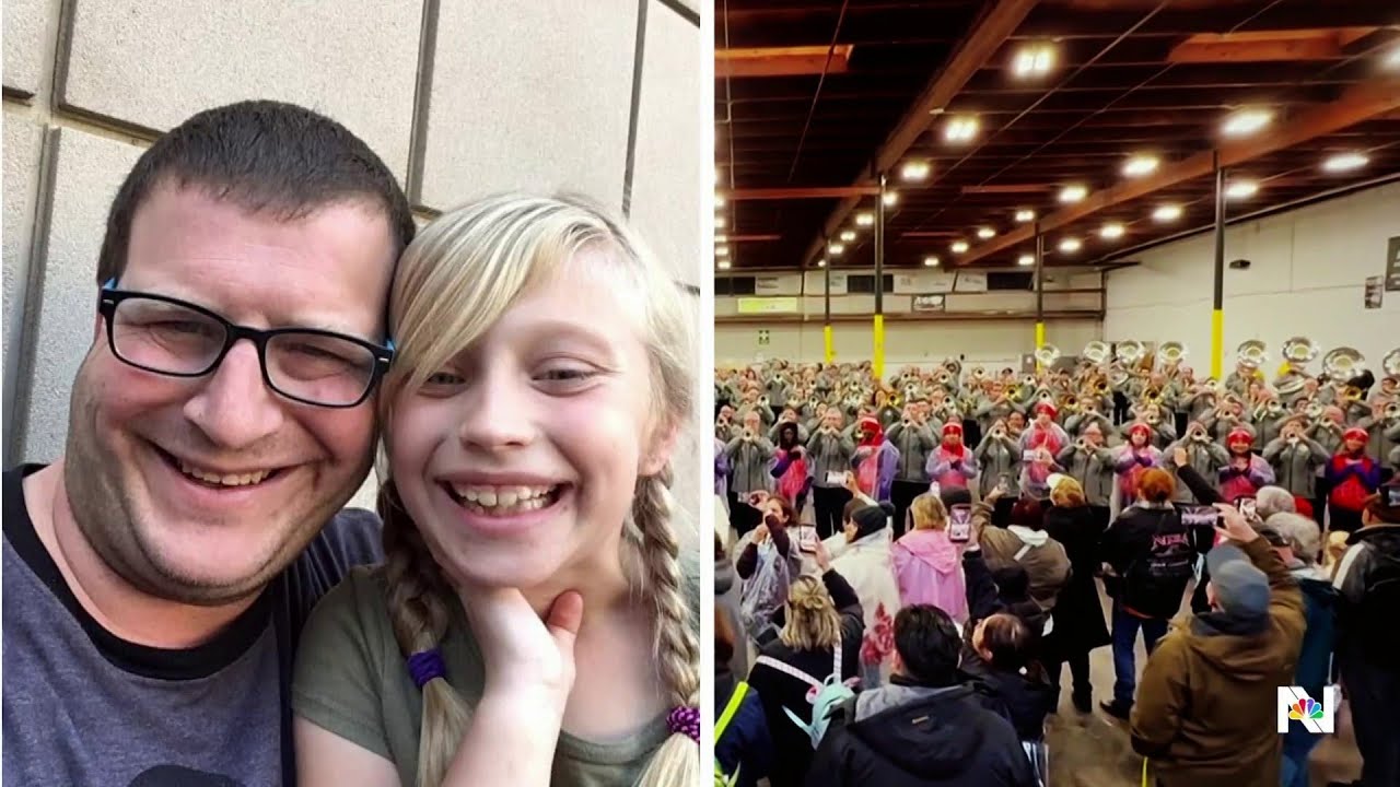 Good News: Marching band honors trombone player with heartfelt performance