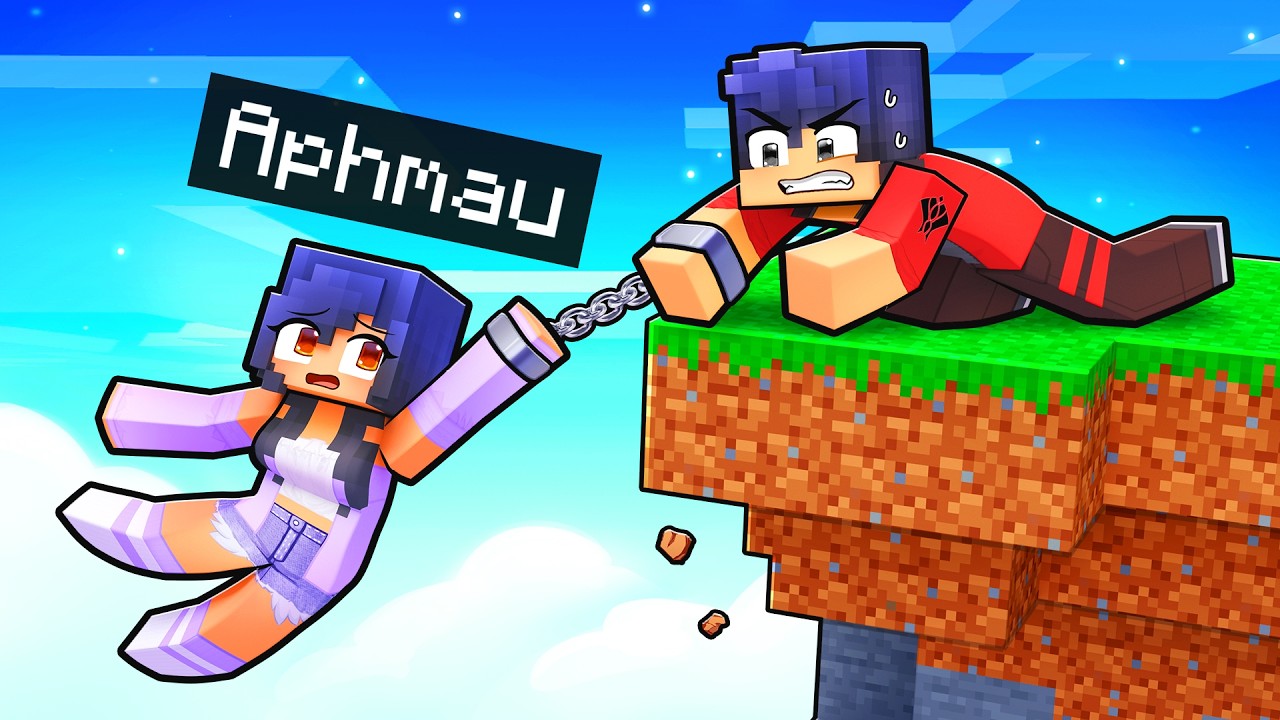 Handcuffed to AARON for 24 HOURS in Minecraft!