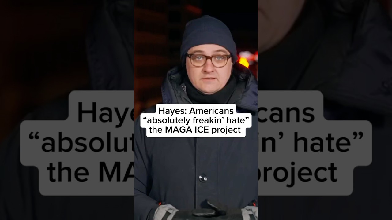 Hayes: Americans “absolutely freakin’ hate” the MAGA ICE project