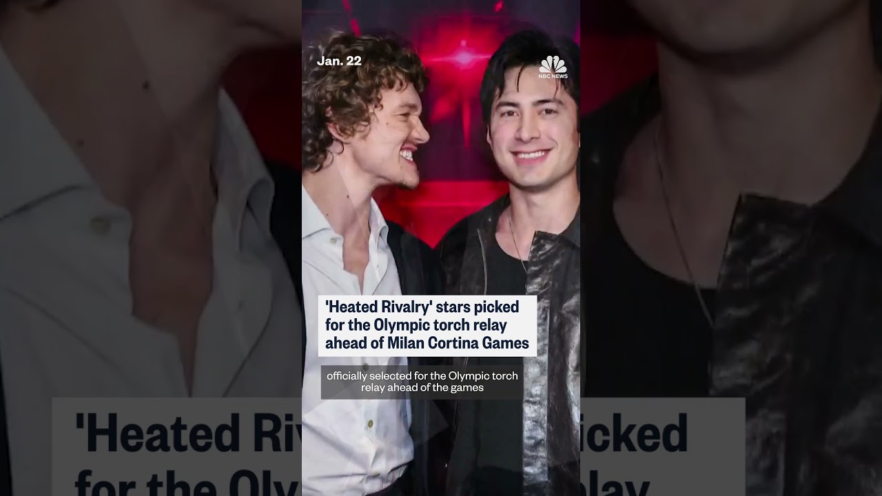 ‘Heated Rivalry’ stars running with Olympic torch