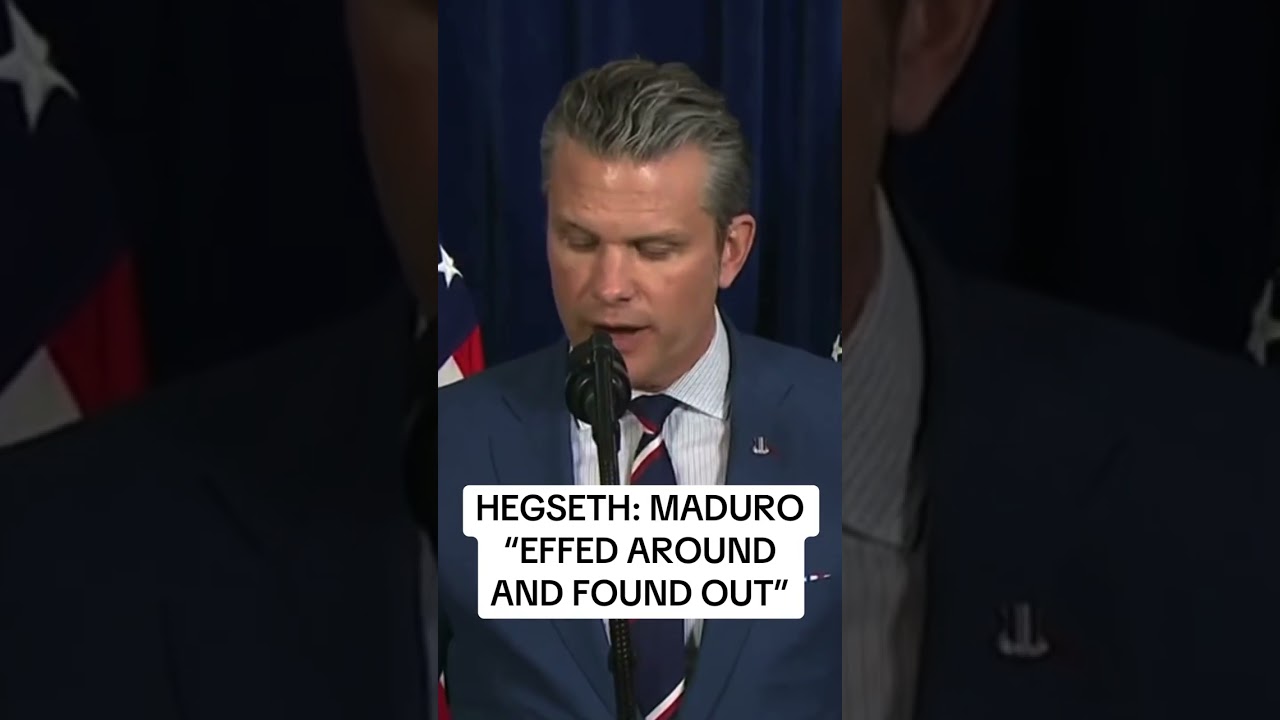 Hegseth says Maduro ‘effed around and found out’