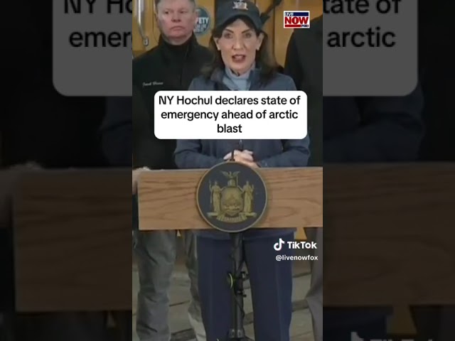 Hochul declares state of Emergency for NY ahead of snowstorm