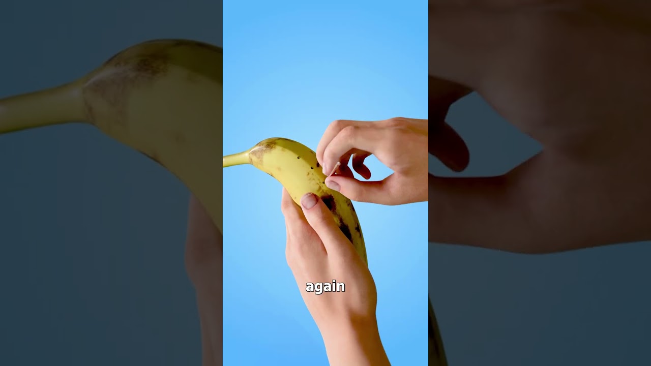 How To Slice A Banana Without Peeling It 😮