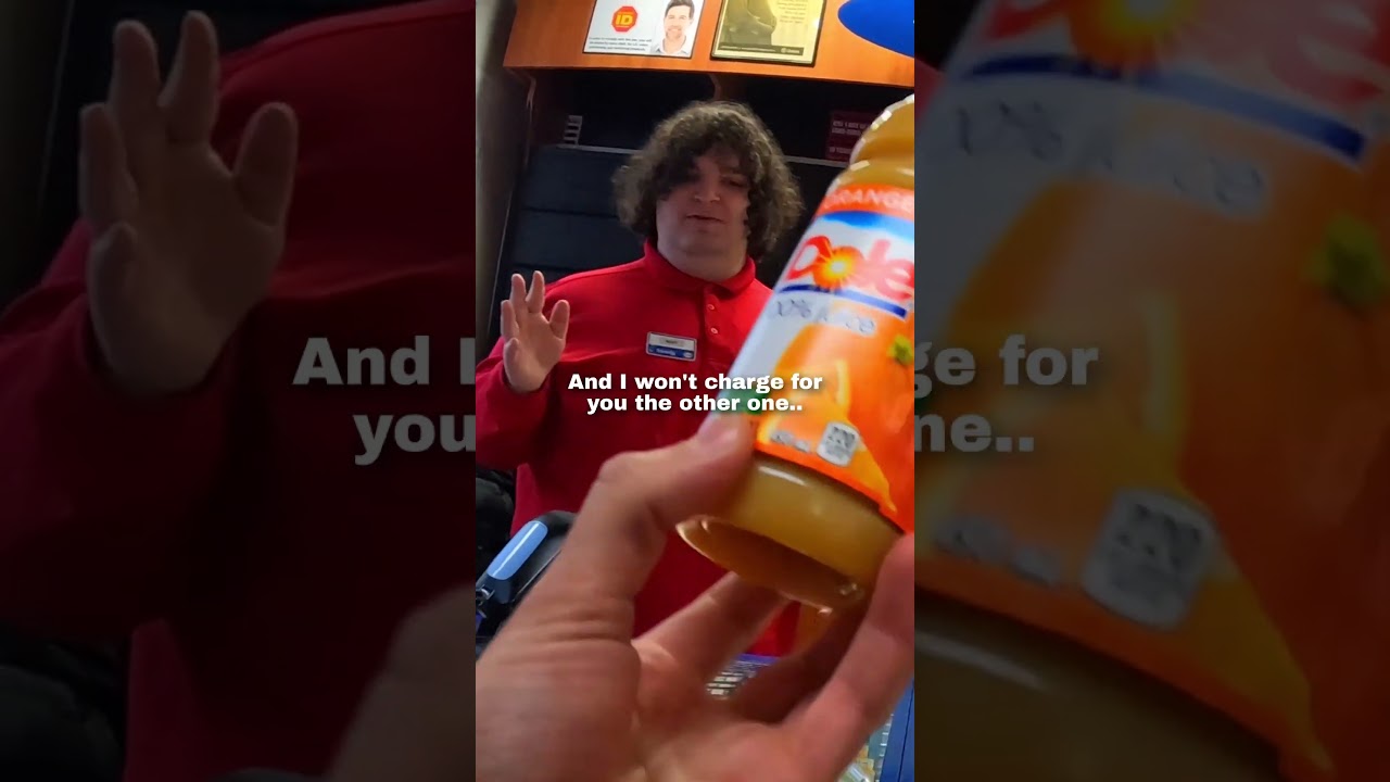 I needed orange juice and THIS happened 🥺❤️