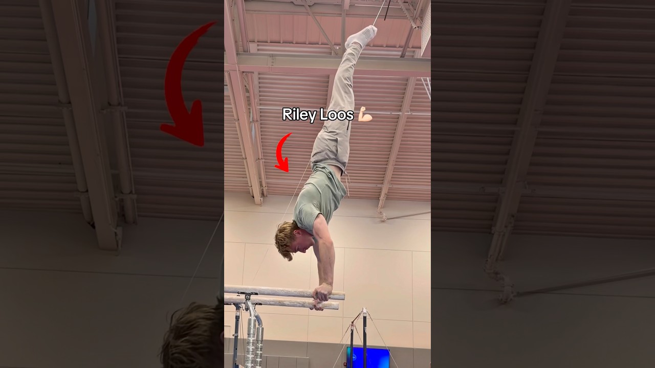 I tried this VIRAL move 🤯 #gymnastics #gymnast #olympics #olympic #sports #calisthenics #sport #d1