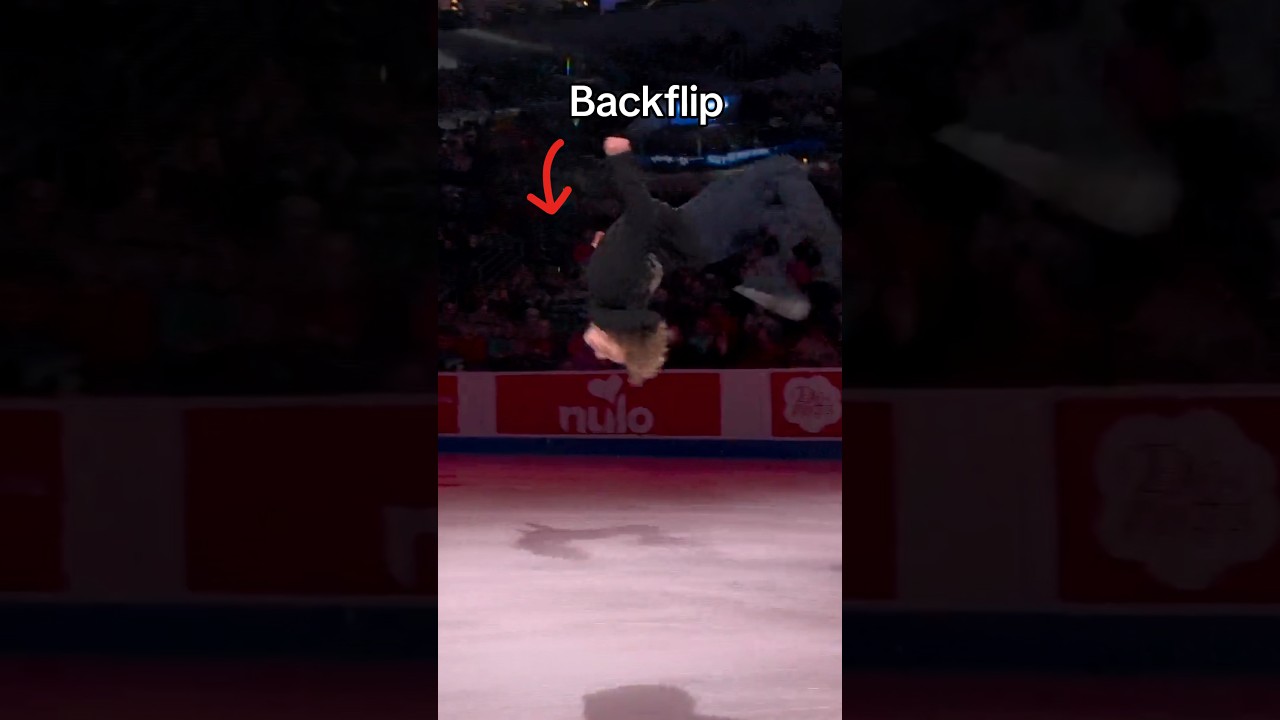 Ilia Malinin backflip FULL TWIST on ice? 😳 @NBCSports @YouTube #olympics #sports #figureskating
