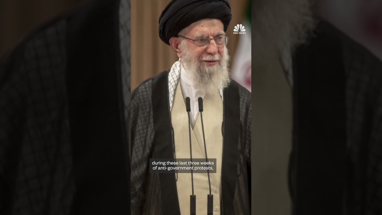 Iran’s supreme leader blames U.S., Trump for protests