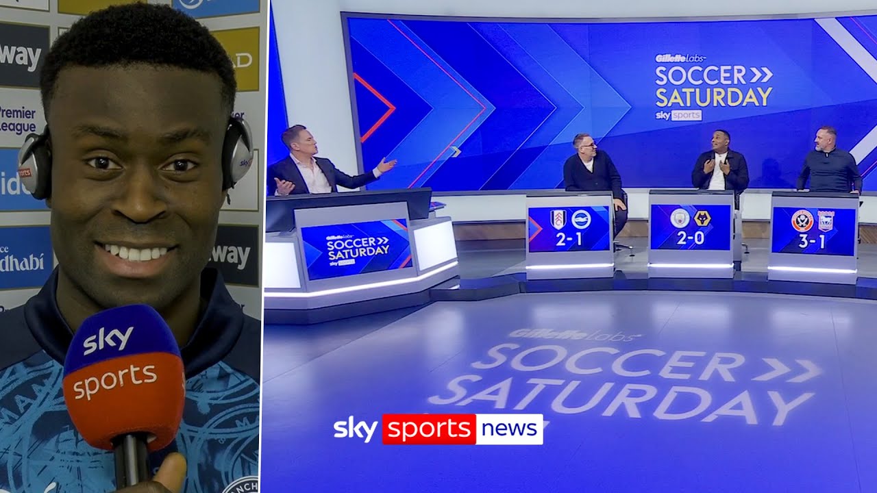 “It’s been a long road” – Marc Guehi speaks to the Soccer Saturday panel after his Man City debut