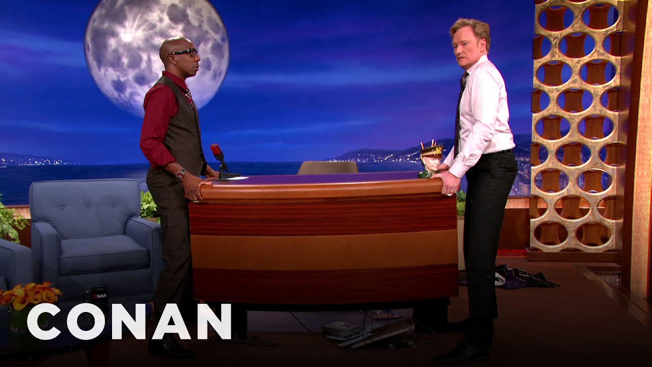 JB Smoove & Conan Demonstrate How To Properly Lift Furniture | CONAN on TBS