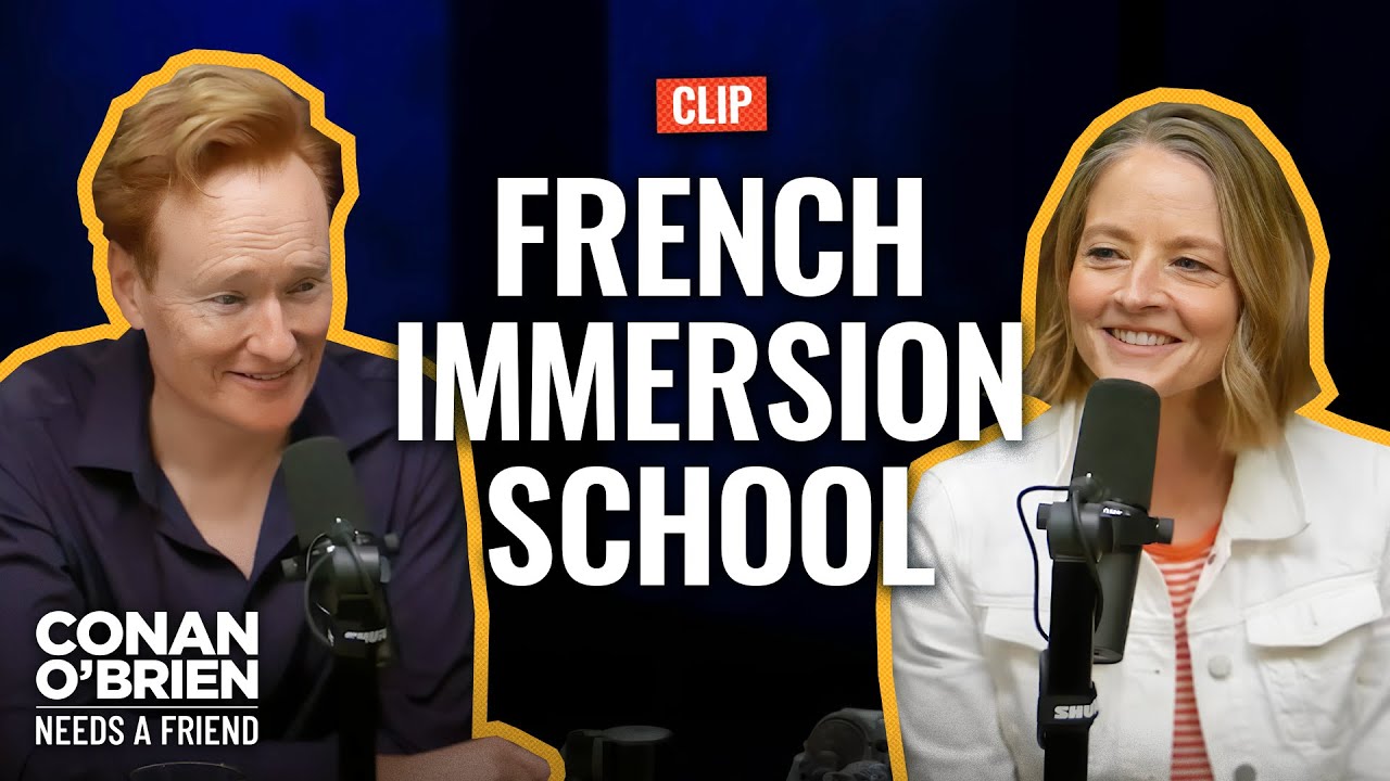 Jodie Foster Doesn’t Know Why Her Voice Is Higher In French | Conan O’Brien Needs A Friend