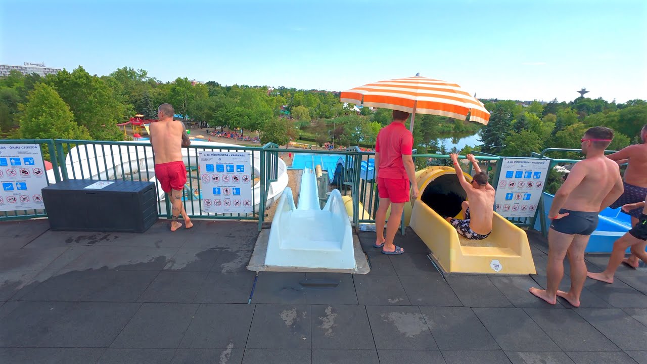 Kamikaze Water Slide at HungaroSPA 🇭🇺