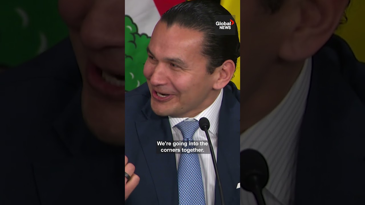 Kinew jokes that there’s no “heated rivalry” between him and Ford