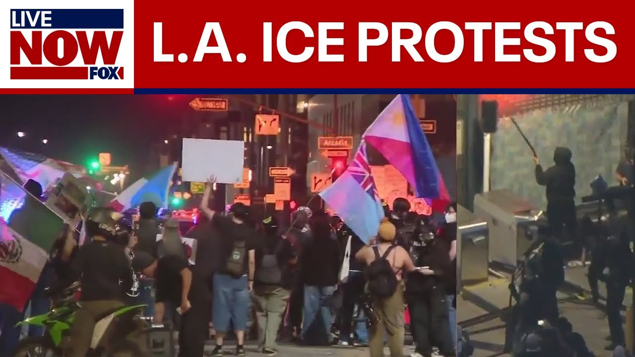 LA ‘ICE Out’ protests: Unlawful assembly declared amid clashes