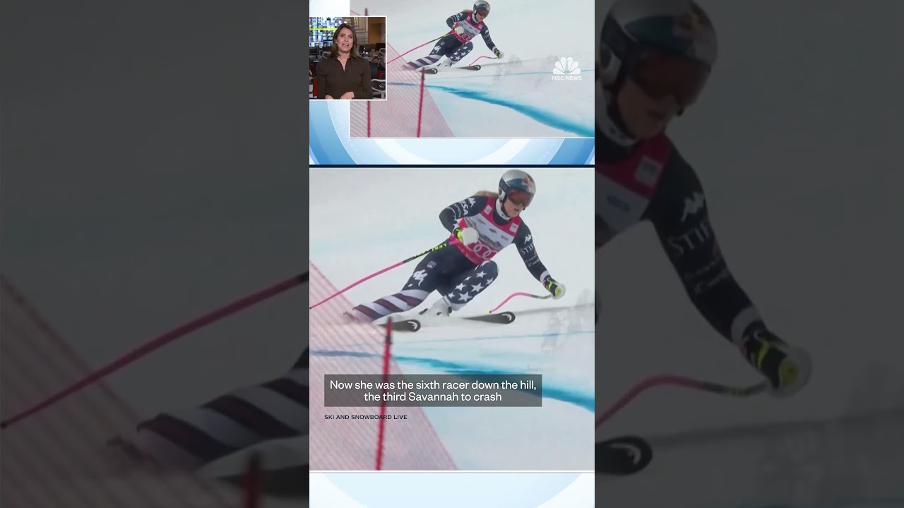 Lindsay Vonn is airlifted to hospital after crashing in her final race before the Winter Olympics