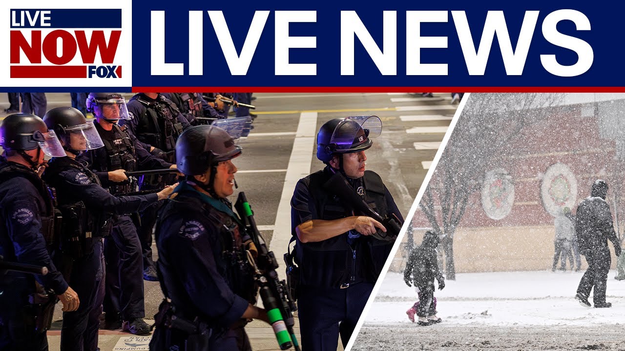 LIVE : Explosions reported in Iran, Partial shutdown underway, ICE protests, Tracking winter storms