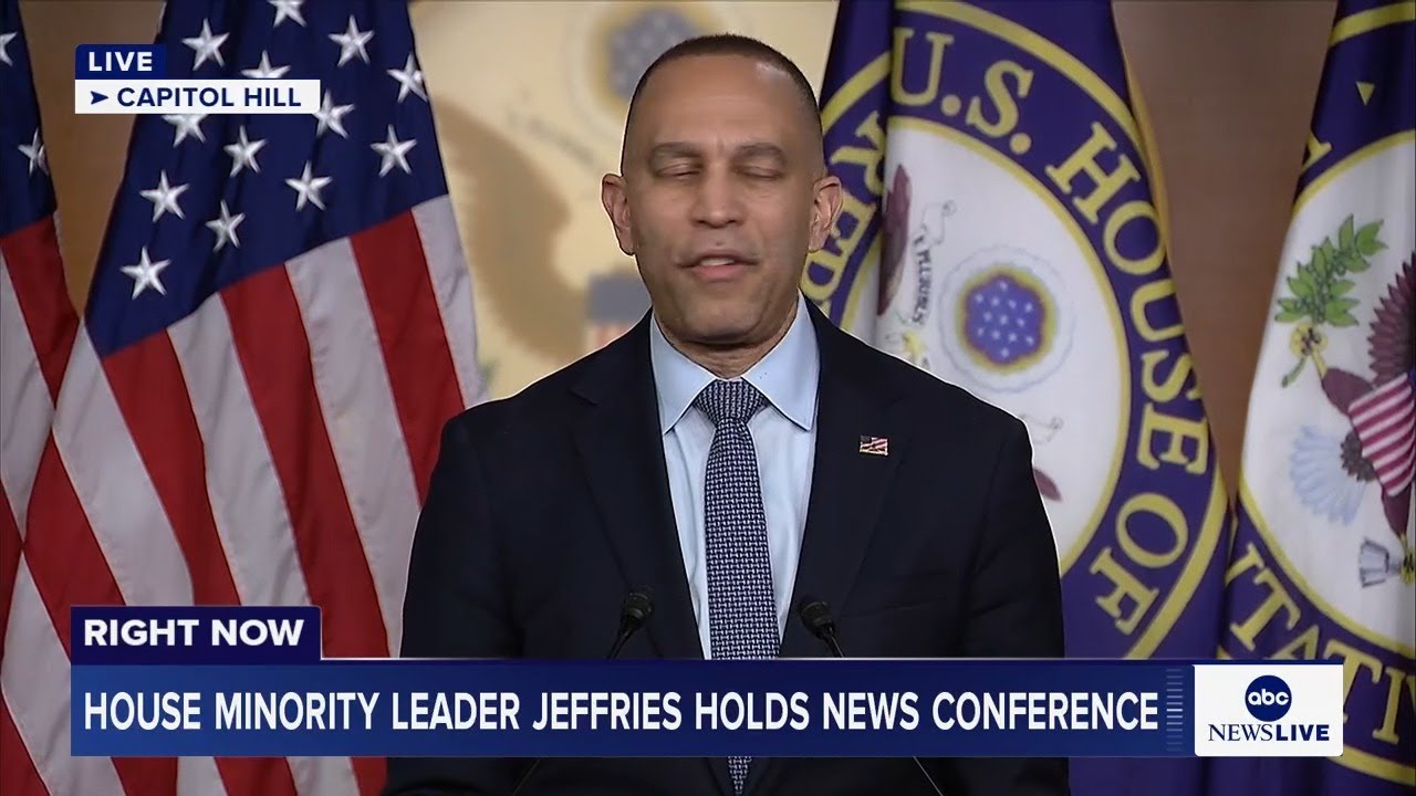 LIVE: House Minority Leader Jeffries holds news conference