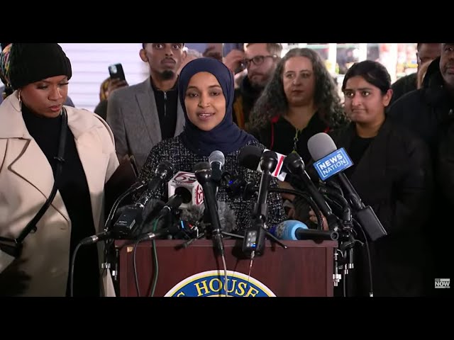 LIVE: Ilhan Omar to speak on syringe spraying incident