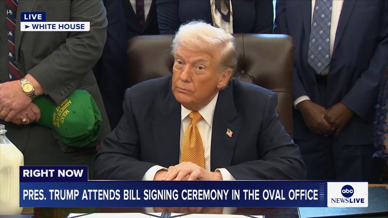 LIVE: President Trump attends bill signing ceremony in the Oval Office