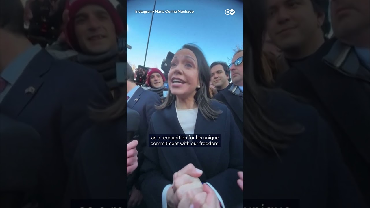 Machado hands over Trump her Nobel Peace Prize medal | DW News