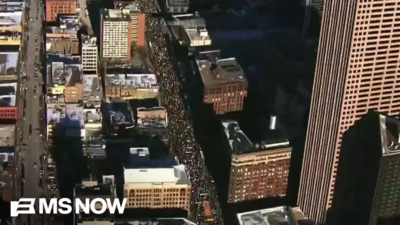 Massive protests underway in downtown Minneapolis in the wake of ICE killings 