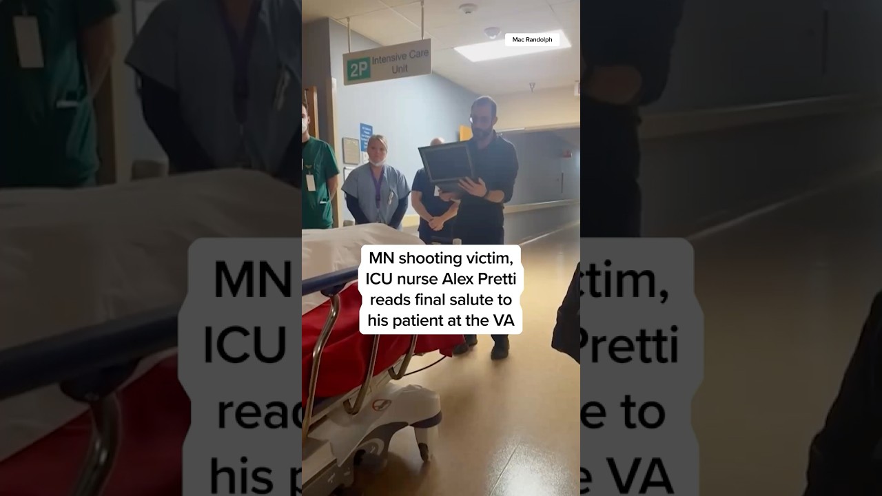 MN shooting victim, ICU nurse Alex Pretti reads final salute to his patient at the VA