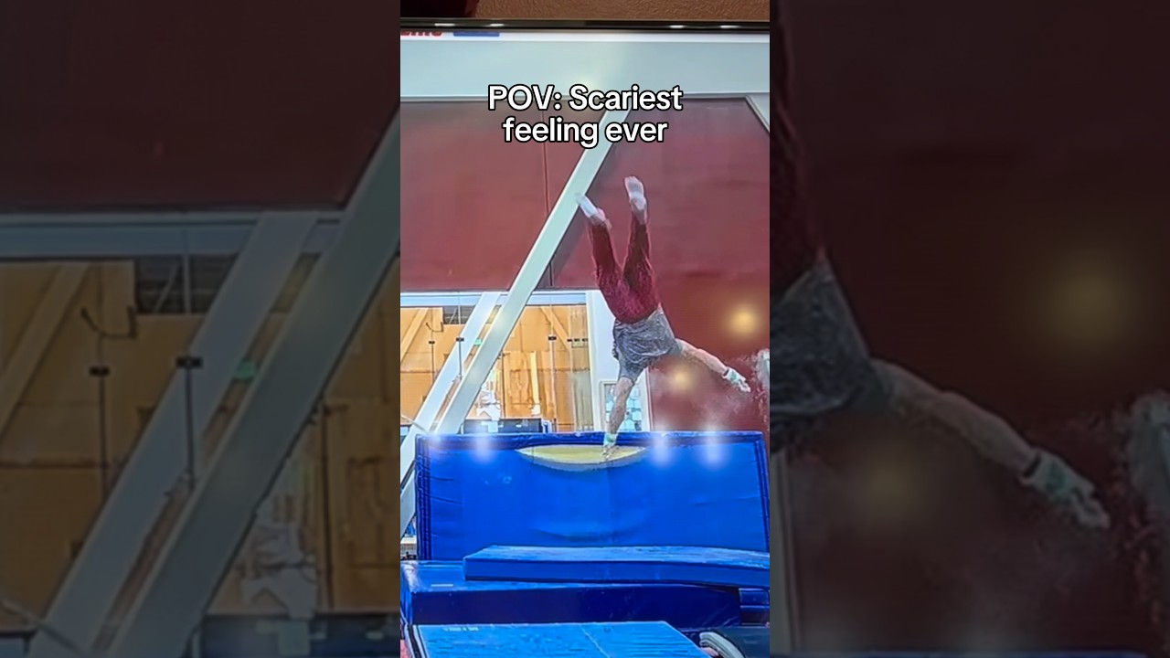 My life flashed before my eyes 😭 #sports #gymnastics #gymnast #olympics #fail #fails #blooper