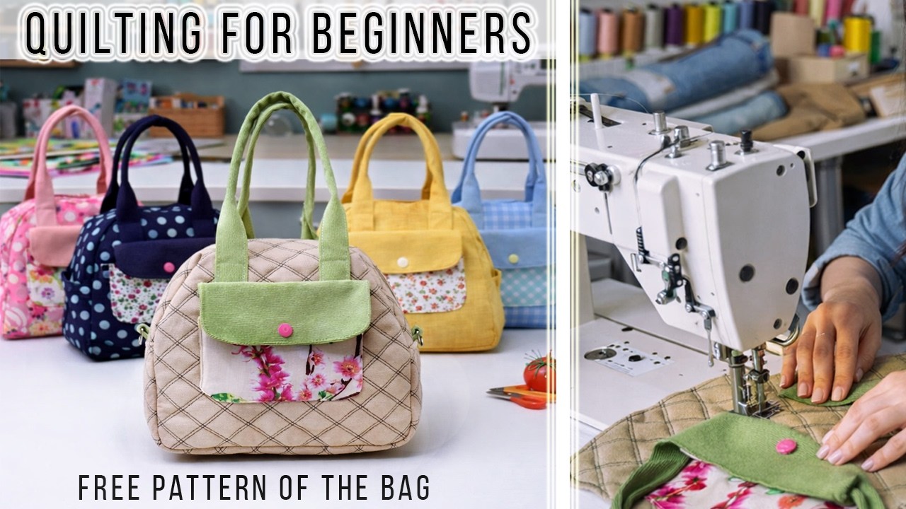New quilting tutorial 2026 Handmade handbag cutting and stitching | Free pattern