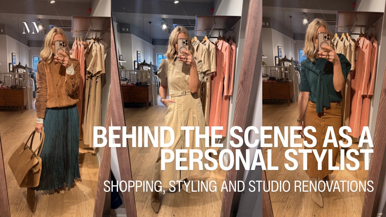 Personal Stylists (behind the scenes) Vlog | Styling casual but glam outfits | Studio Renovations
