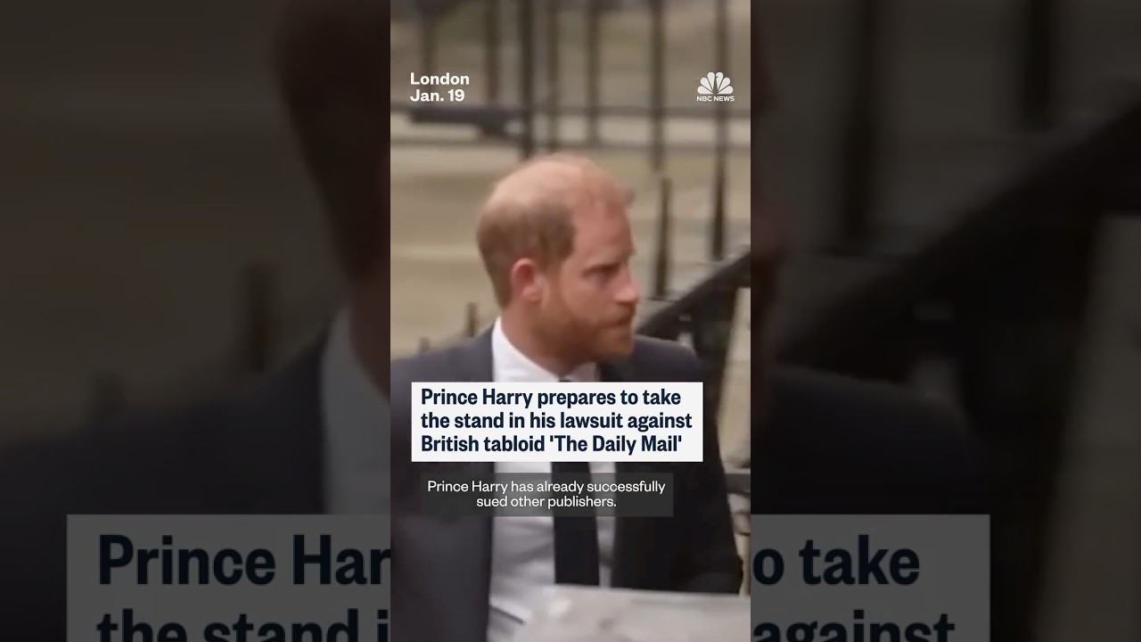 Prince Harry to testify in lawsuit against U.K. tabloids