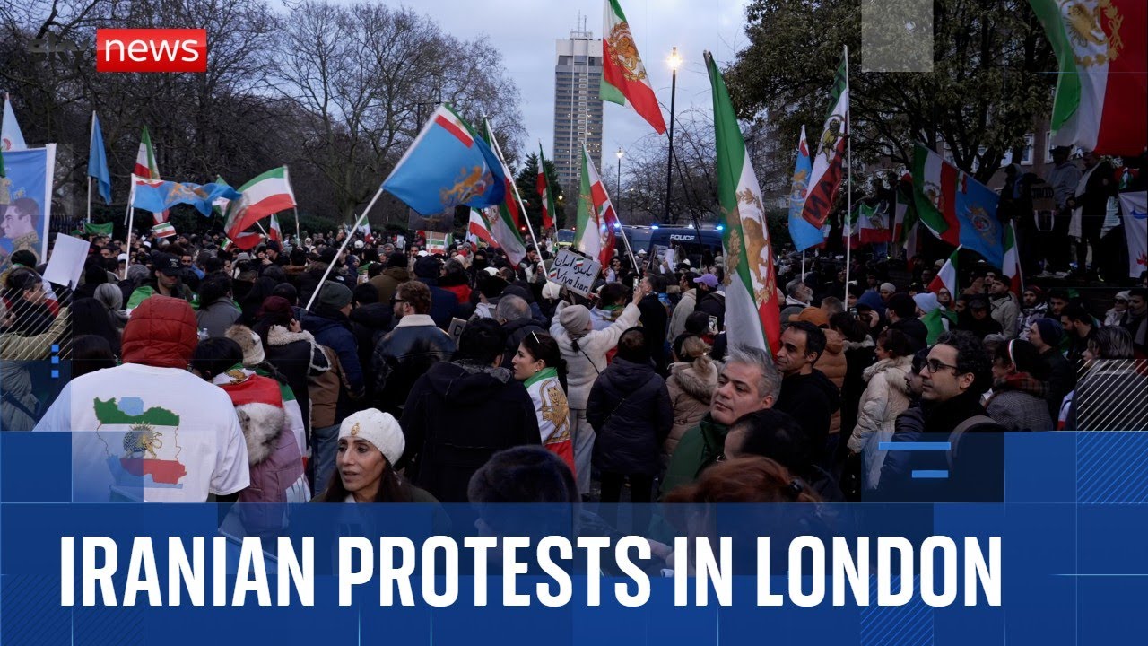 Protests held in London in solidarity with Iranians