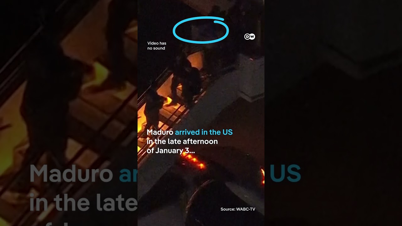 See the moment maduro is lead handcuffed through US drug agency office | DW News