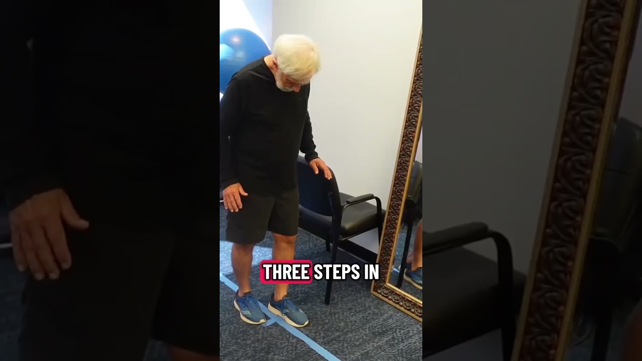 Seniors: Try this balance exercise! #seniorfitness #physicaltherapy #seniorcitizens #physio #elderly