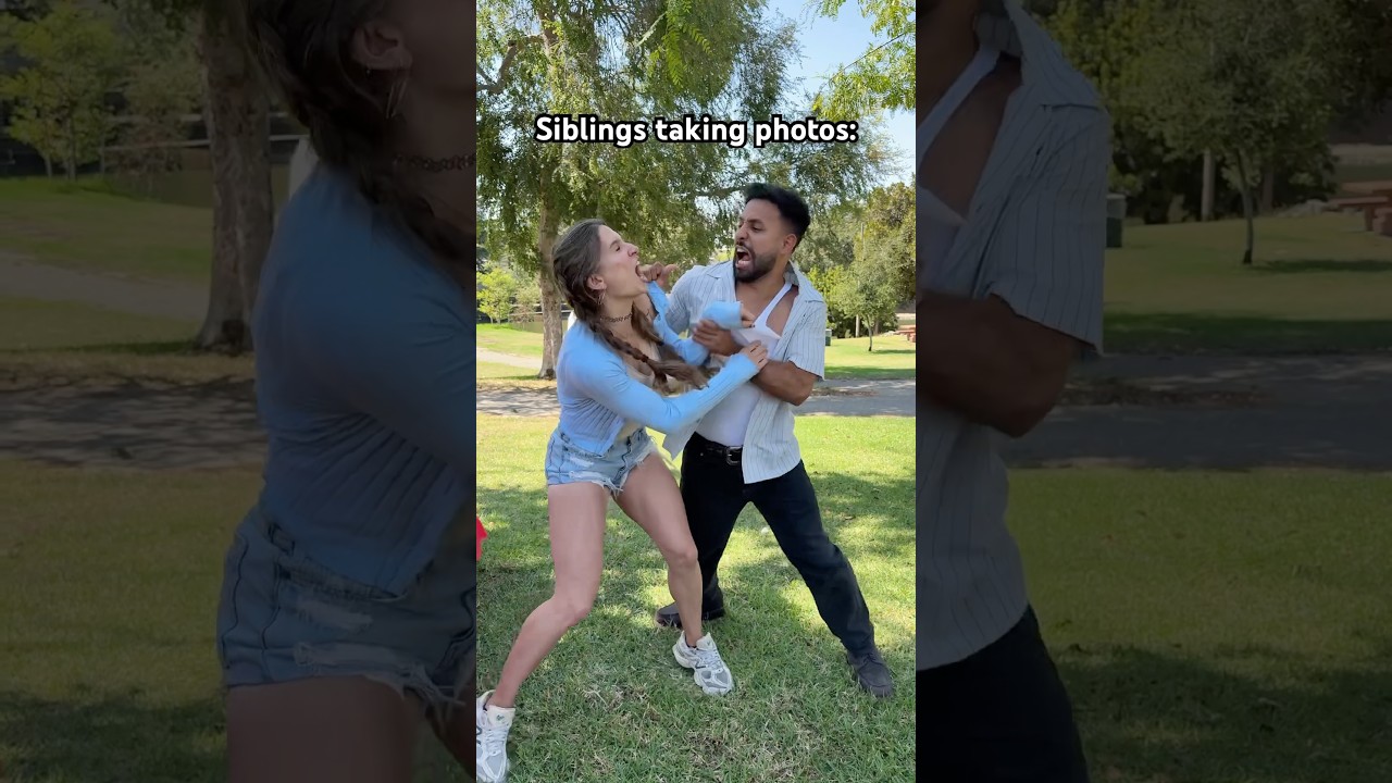 Siblings taking photos 📸